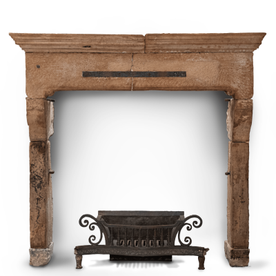 Impressive Antique 18th Century English Stone Chimneypiece