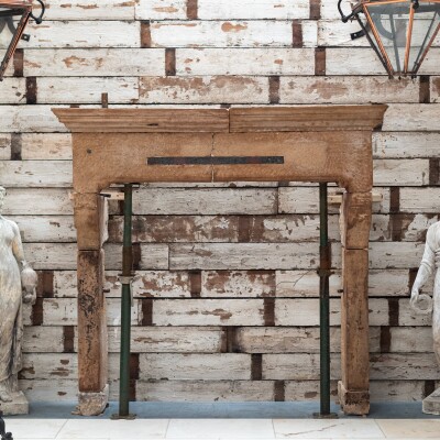 Impressive Antique 18th Century English Stone Chimneypiece
