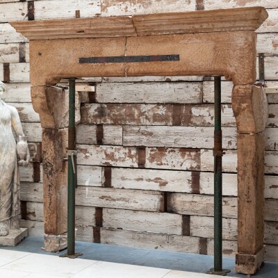 Impressive Antique 18th Century English Stone Chimneypiece