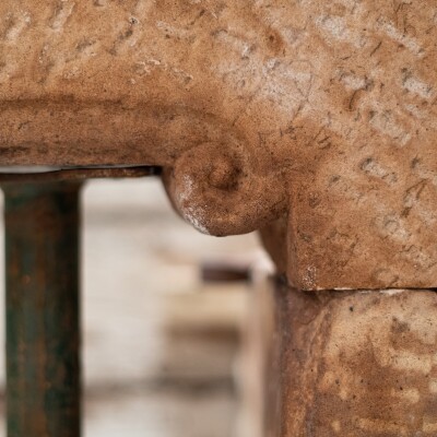 Impressive Antique 18th Century English Stone Chimneypiece