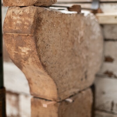 Impressive Antique 18th Century English Stone Chimneypiece
