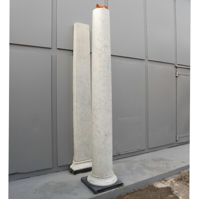 Reclaimed Carrara Marble Columns | Portico