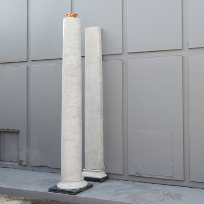 Reclaimed Carrara Marble Columns | Portico