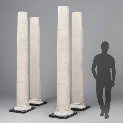 Reclaimed Carrara Marble Columns | Portico
