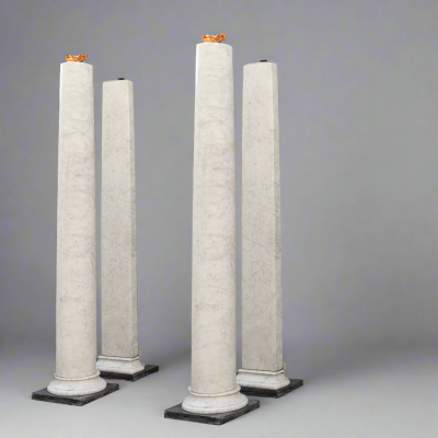 Reclaimed Carrara Marble Columns | Portico