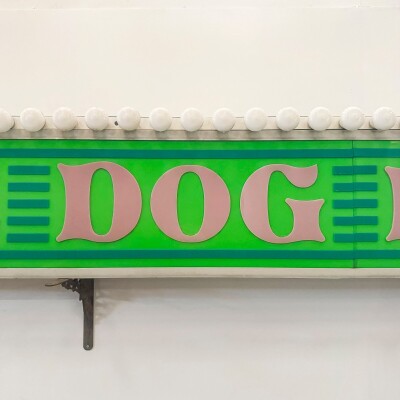 Large Vintage Fun Fair Light Bulb Sign | Pair Available