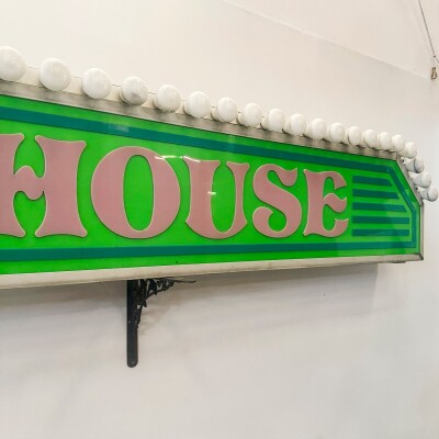 Large Vintage Fun Fair Light Bulb Sign | Pair Available