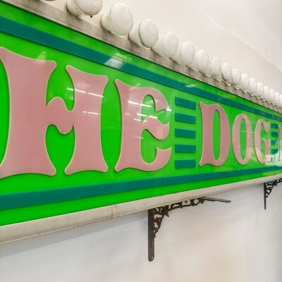 Large Vintage Fun Fair Light Bulb Sign | Pair Available