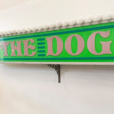 Large Vintage Fun Fair Light Bulb Sign | Pair Available