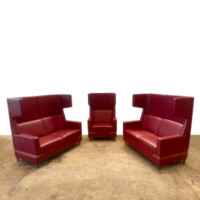 Art Deco Style High Back Booth Seats