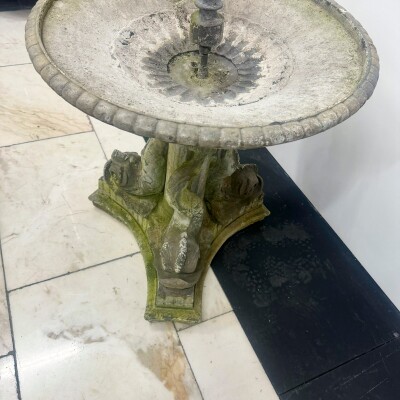 Antique Lead Garden Water Fountain
