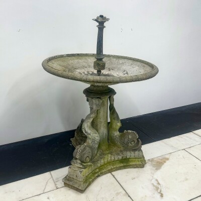 Antique Lead Garden Water Fountain