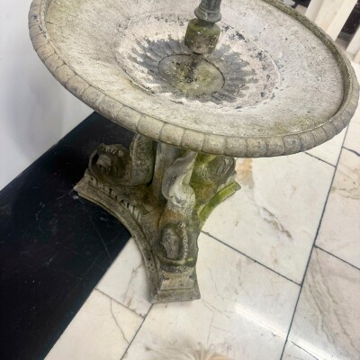 Antique Lead Garden Water Fountain