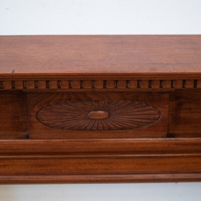 Antique Carved American Walnut Fireplace Surround