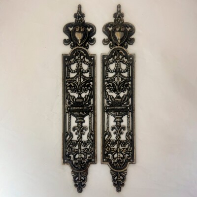 Reclaimed Victorian Style Cast Iron Finger Plates