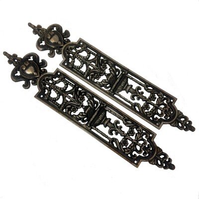 Reclaimed Victorian Style Cast Iron Finger Plates