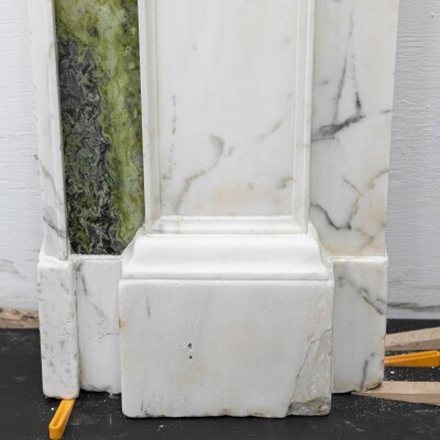 Antique Georgian Chimneypiece with Statuary & Connemara "Irish Green" Marble