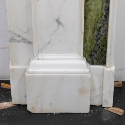Antique Georgian Chimneypiece with Statuary & Connemara "Irish Green" Marble