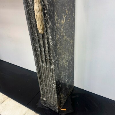 Antique Italian Empire-Style Marble Fireplace Surround