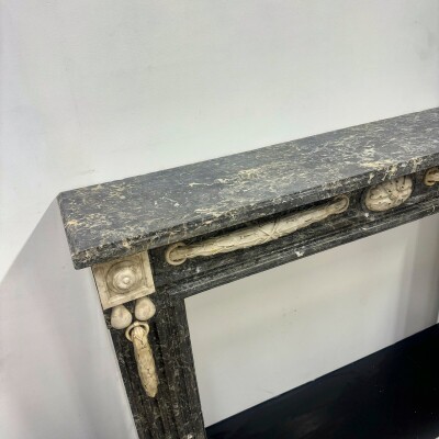 Antique Italian Empire-Style Marble Fireplace Surround