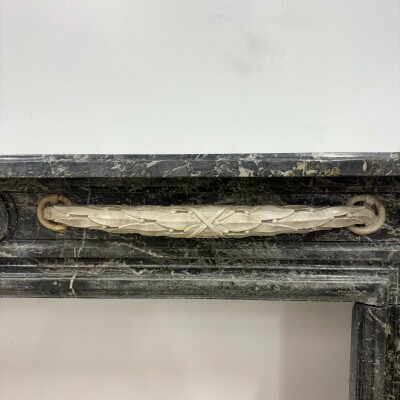 Antique Italian Empire-Style Marble Fireplace Surround