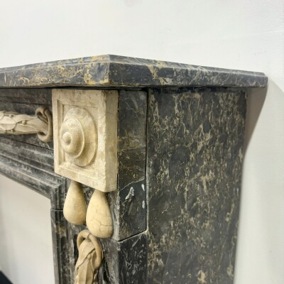 Antique Italian Empire-Style Marble Fireplace Surround