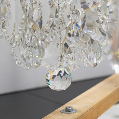 Spectacular Extra Large Lead Antique Crystal Chandelier 5'7'' Tall