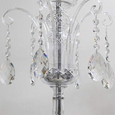 Spectacular Extra Large Lead Antique Crystal Chandelier 5'7'' Tall