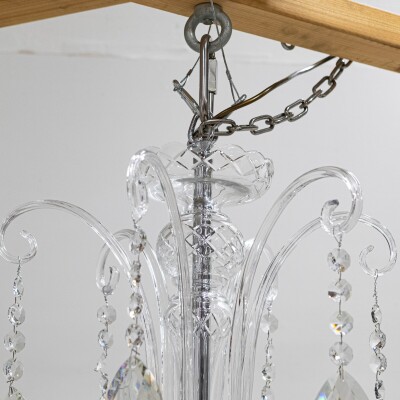 Spectacular Extra Large Lead Antique Crystal Chandelier 5'7'' Tall