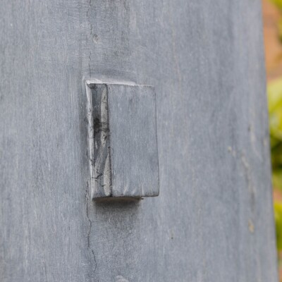 Monumental Egyptian Pharaoh Marble Statue on Plinth
