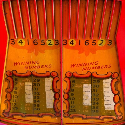 Vintage Fairground Roll-a-Ball Round Games Showman Tent