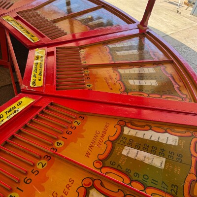 Vintage Fairground Roll-a-Ball Round Games Showman Tent