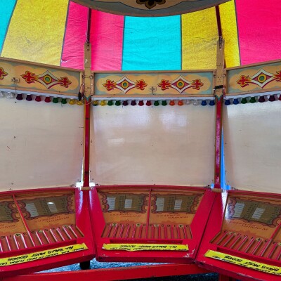 Vintage Fairground Roll-a-Ball Round Games Showman Tent