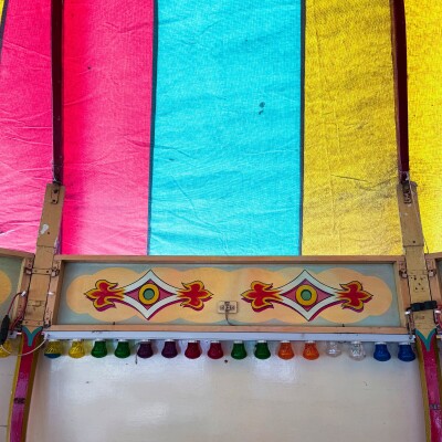 Vintage Fairground Roll-a-Ball Round Games Showman Tent