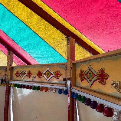Vintage Fairground Roll-a-Ball Round Games Showman Tent