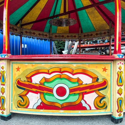 Vintage Fairground Roll-a-Ball Round Games Showman Tent
