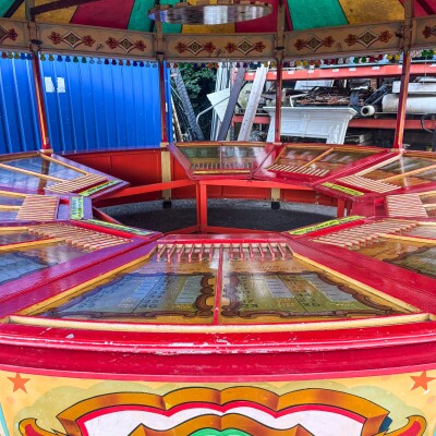 Vintage Fairground Roll-a-Ball Round Games Showman Tent
