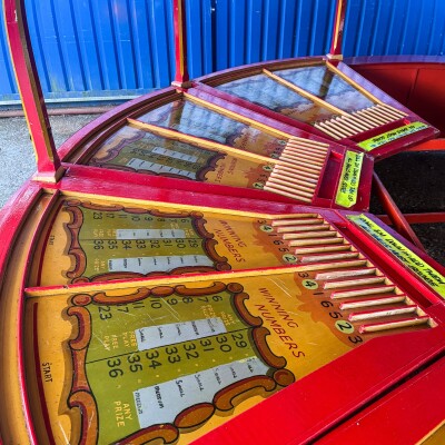 Vintage Fairground Roll-a-Ball Round Games Showman Tent