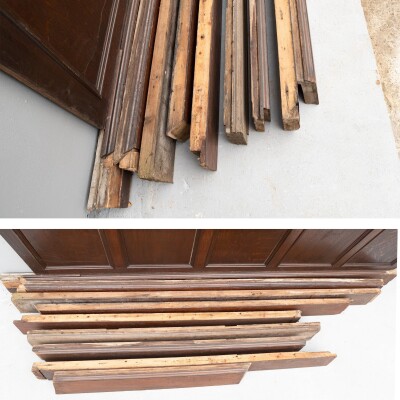 Antique 19th Century Oak and Elm Panelling | Panelled Room - 7 Panels