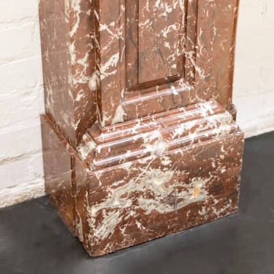 Antique Victorian Arched Rouge Royal Marble Surround
