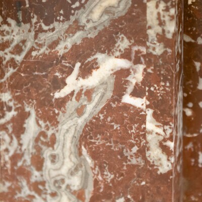 Antique Victorian Arched Rouge Royal Marble Surround