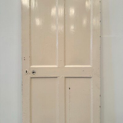 Georgian Solid Pine Panelled Door - 205cm x 85.5cm