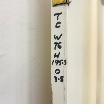 Antique Victorian Pine Door - 195.5cm X 76cm