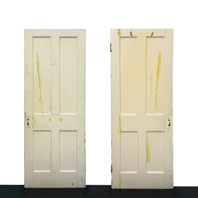 Antique Victorian Pine Door - 195.5cm X 76cm