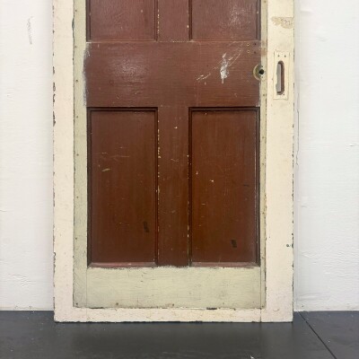 Antique Victorian Pine Door - 193cm X 76cm