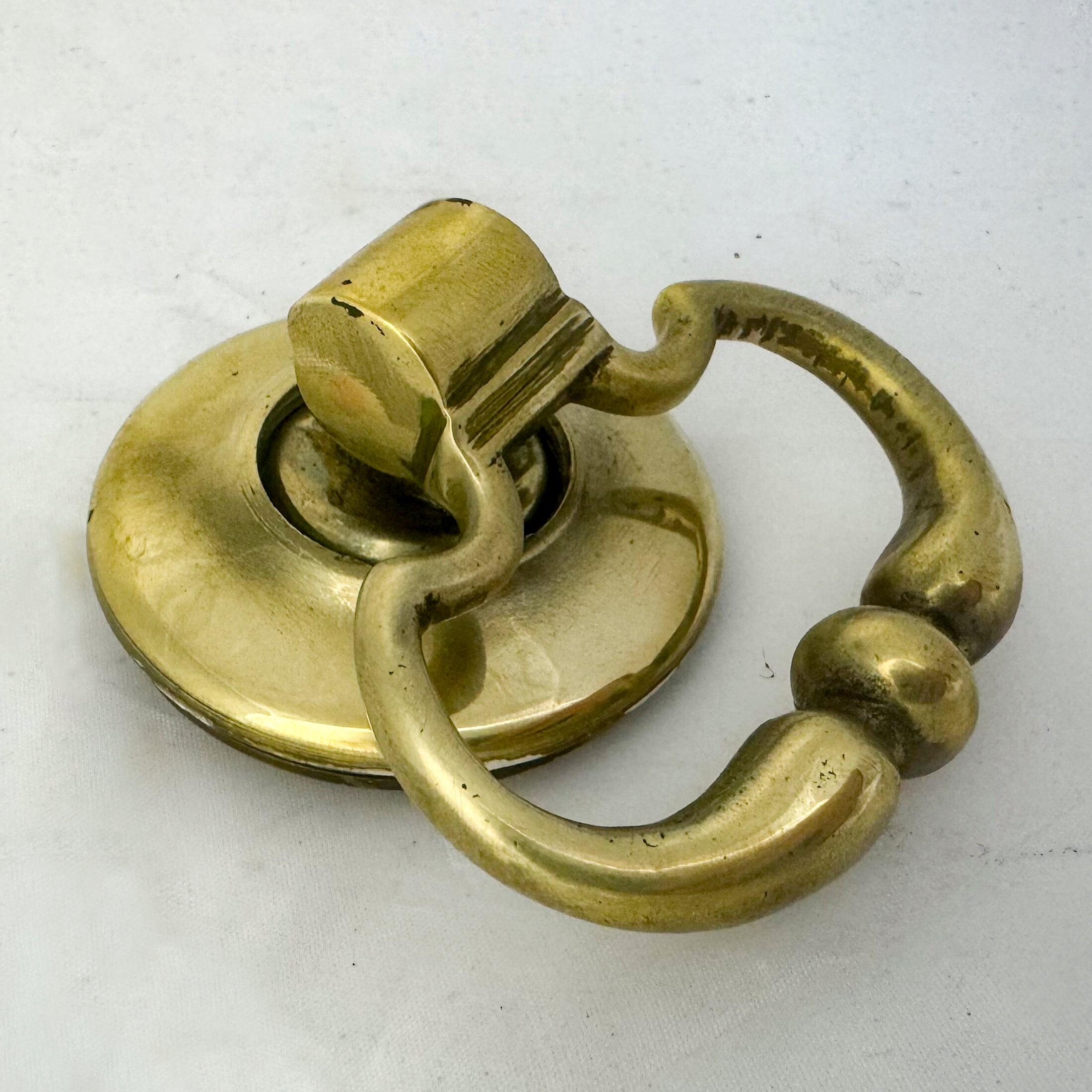 Antique & Reclaimed Antique Brass Rim Lock with Dutch Drop Handles and ...