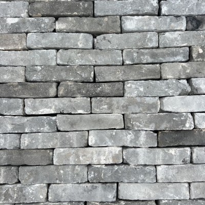 Reclaimed 2 3/8 inch Handmade Grey Bricks