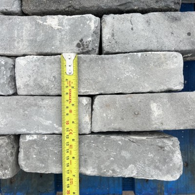 Reclaimed 2 3/8 inch Handmade Grey Bricks