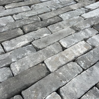 Reclaimed 2 3/8 inch Handmade Grey Bricks
