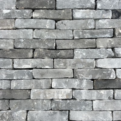 Reclaimed 2 3/8 inch Handmade Grey Bricks